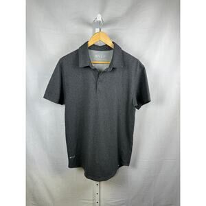 BYLT Drop Cut S/S Lux Polo Grey Men's Size Medium
